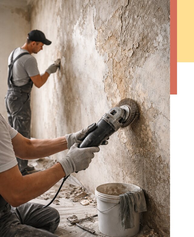 Снятие и удаление краски со стен в Лиски от 2298 руб. — ОТДЕЛОЧНИК-Лск