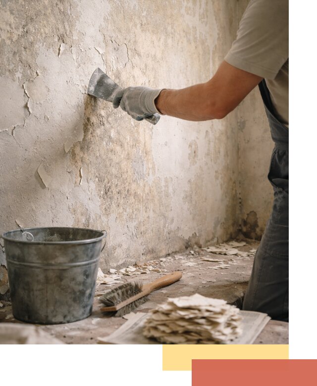 Удаление старой краски со стен в Лиски качественно и быстро