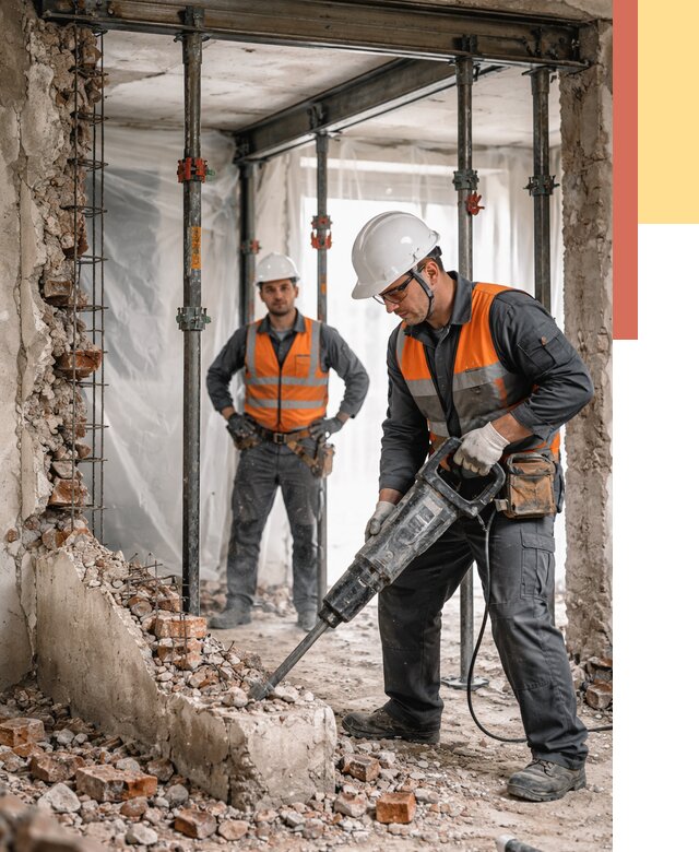 Снос несущих стен в Лиски от 11215 руб. — демонтаж несущей стены под ключ | ОТДЕЛОЧНИК-Лск