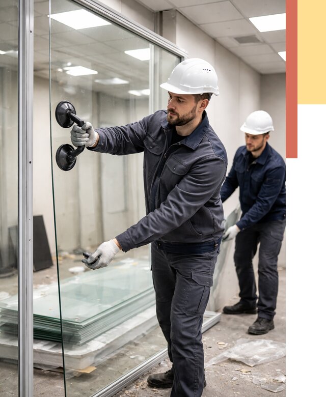 Демонтаж стеклянных перегородок в Лиски от 3501 руб. — быстро и недорого | ОТДЕЛОЧНИК-Лск