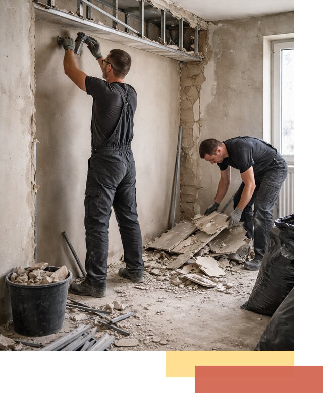 Демонтаж короба из гипсокартона в Лиски быстро и аккуратно