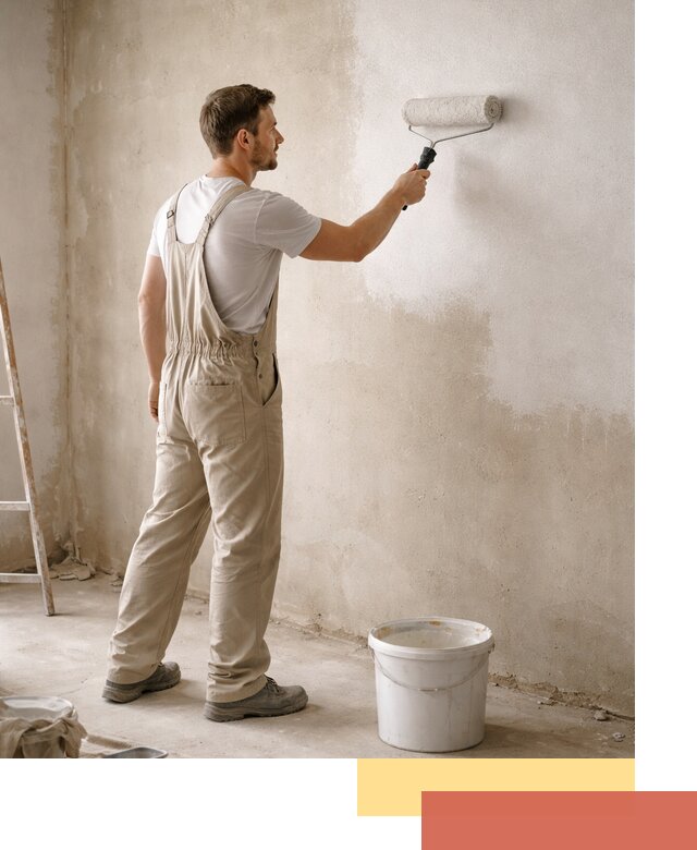 Грунтовка стен под отделку в Лиски профессиональным раствором