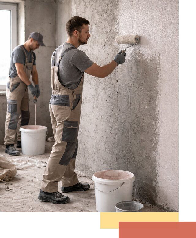 Нанесение бетоноконтакта на стены в Лиски для последующей отделки