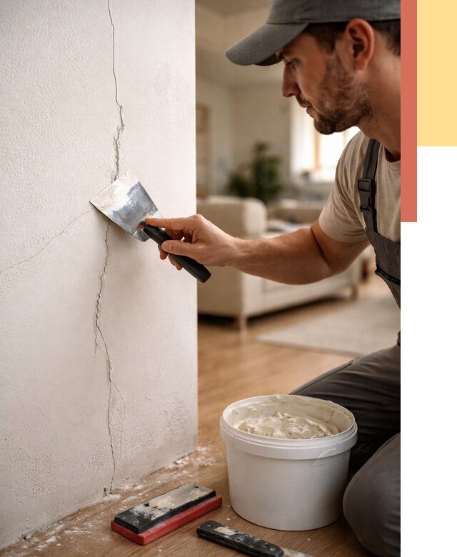 Заделка трещин и сколов в Лиски от 2681 руб. — быстро и недорого | ОТДЕЛОЧНИК-Лск