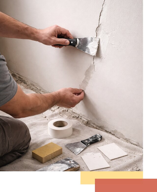 Заделка трещин и сколов в стенах и потолках в Лиски