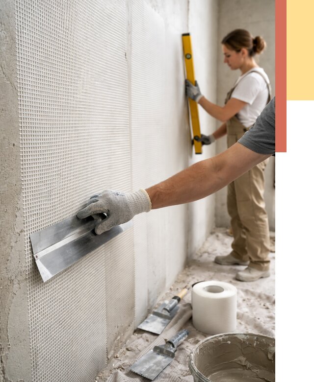 Армирование стен стеклосеткой в Лиски от 3501 руб. под ключ | ОТДЕЛОЧНИК-Лск