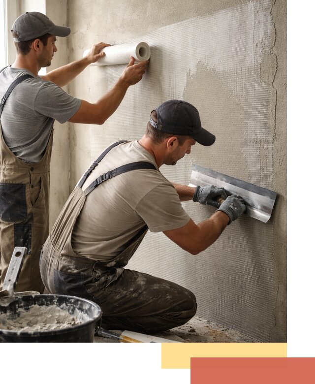 Армирование стен стеклосеткой в Лиски для прочной отделки