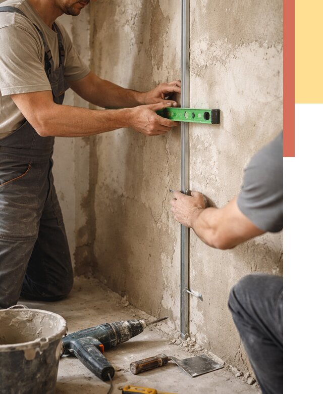 Установка штукатурных маяков в Лиски от 7659 руб. — быстро и недорого | ОТДЕЛОЧНИК-Лск