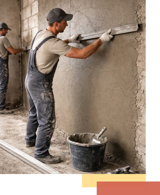 Штукатурка стен цементно-песчаная в Лиски профессионально