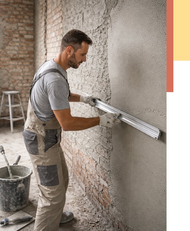 Штукатурка кирпичных стен в Лиски от 4923 руб/м2 — быстро и недорого | ОТДЕЛОЧНИК-Лск