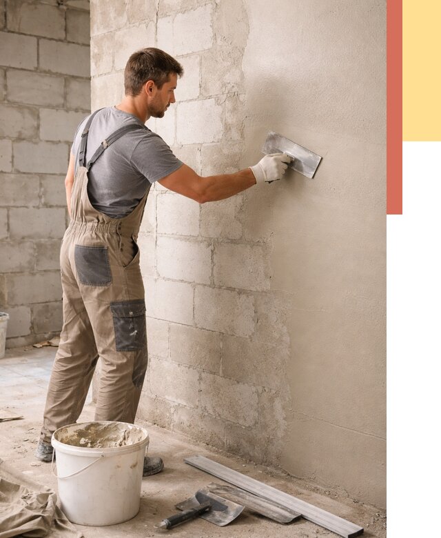 Штукатурка стен из газобетона в Лиски от 2298 руб./м2 — быстро и недорого | ОТДЕЛОЧНИК-Лск