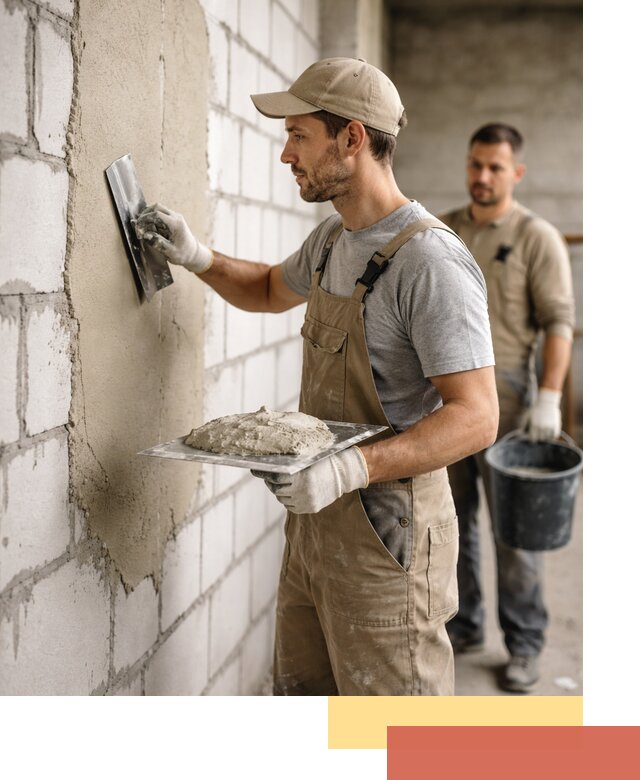 Штукатурка стен из газобетона в Лиски под ключ