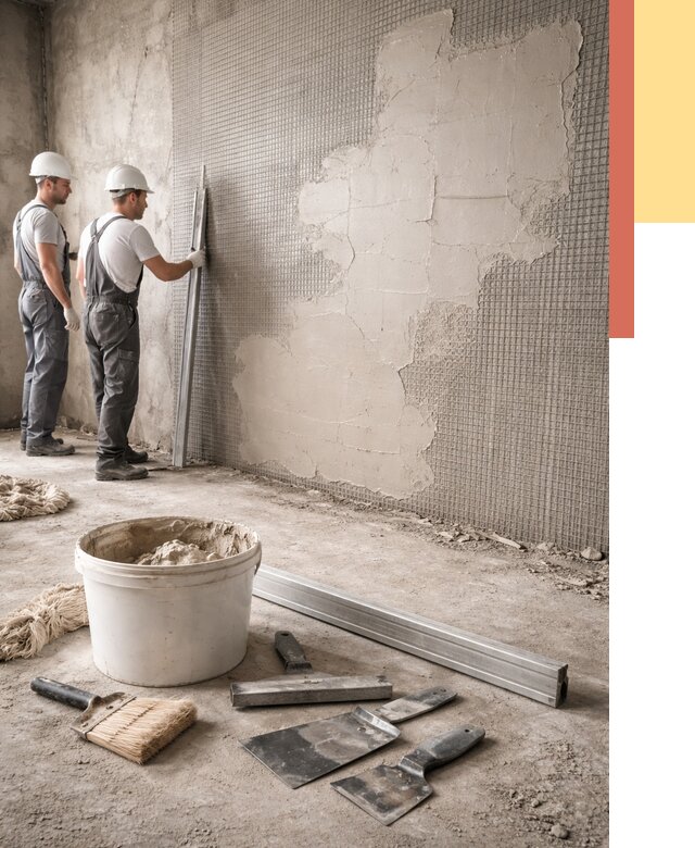 Штукатурка стен по сетке в Лиски от 6018 руб./м2 — быстро и недорого | ОТДЕЛОЧНИК-Лск