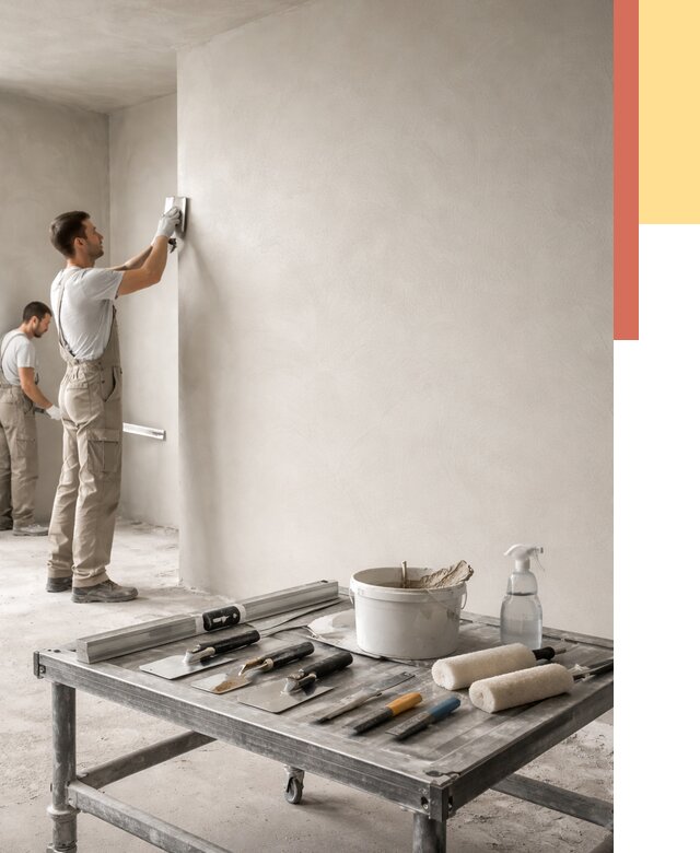 Штукатурка стен под покраску в Лиски от 4923 руб./м² — качественно и недорого | ОТДЕЛОЧНИК-Лск