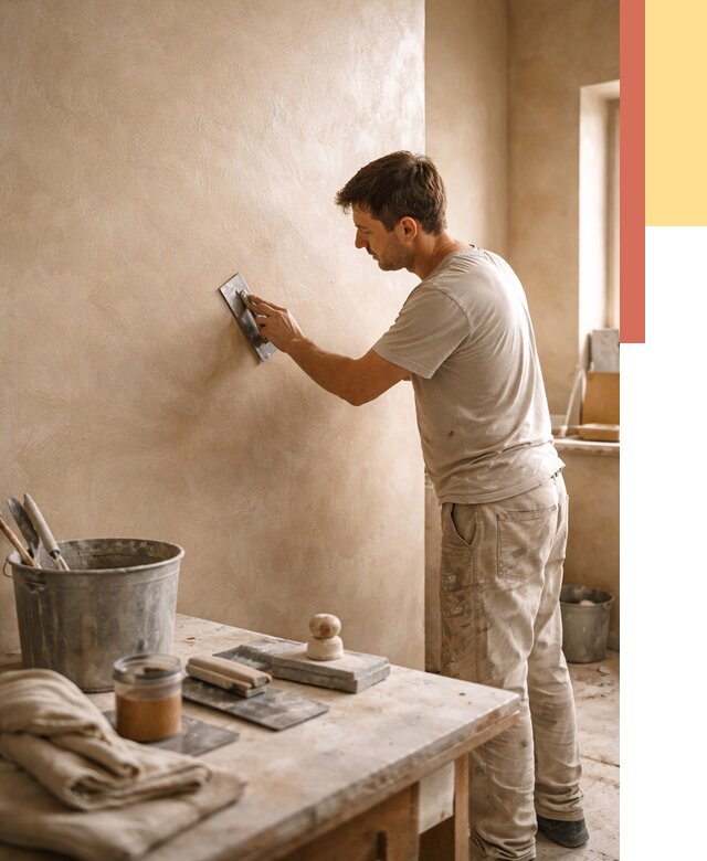 Марокканская штукатурка таделакт в Лиски под ключ от 4595 руб. | ОТДЕЛОЧНИК-Лск