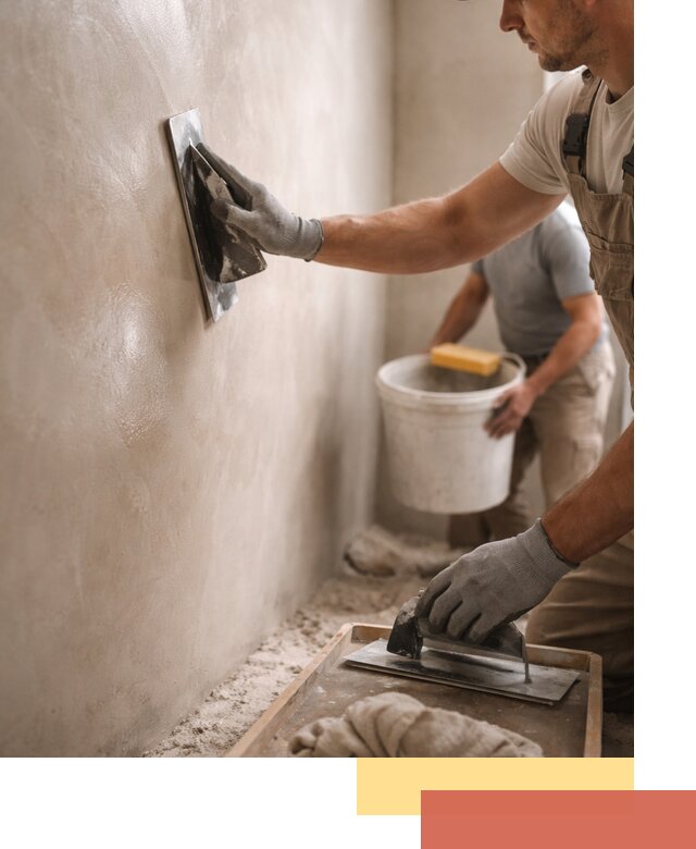 Нанесение марокканской штукатурки таделакт в Лиски