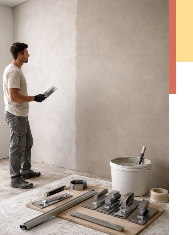 Нанесение микроцемента на стены в Лиски от 3501 руб./м2 под ключ | ОТДЕЛОЧНИК-Лск