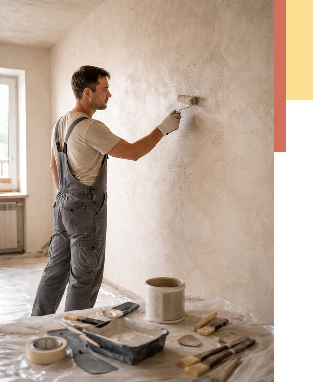 Нанесение лессирующей краски по декоративке в Лиски от 1915 руб. | ОТДЕЛОЧНИК-Лск