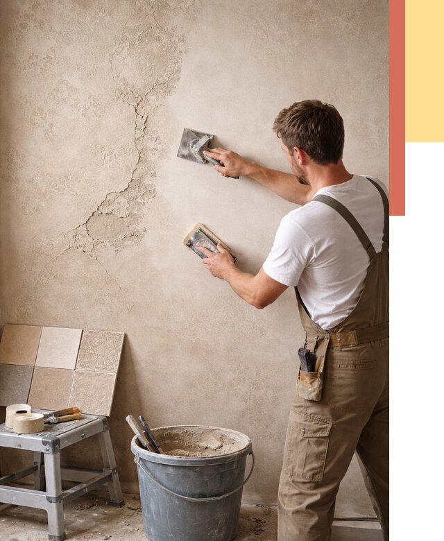 Ремонт декоративной штукатурки в Лиски от 4923 руб. под ключ | ОТДЕЛОЧНИК-Лск