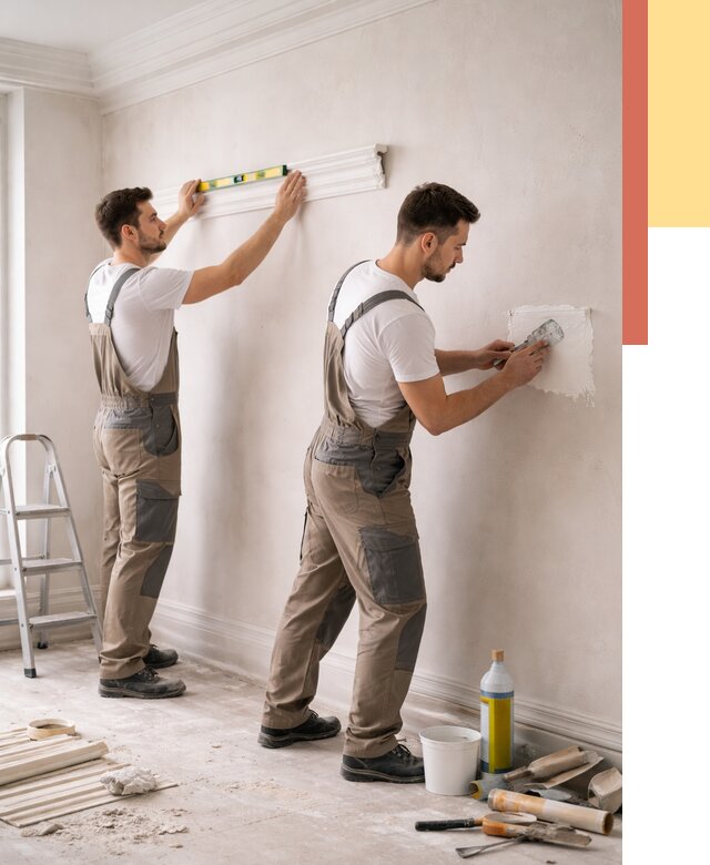 Монтаж лепнины на стены в Лиски от 4923 руб. — недорого, быстро | ОТДЕЛОЧНИК-Лск