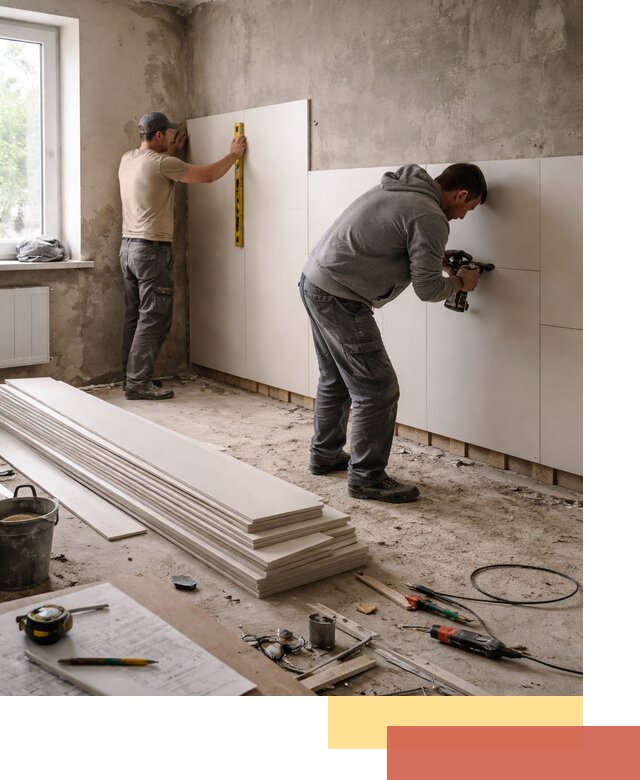 Монтаж ПВХ панелей на стены в Лиски качественно и быстро