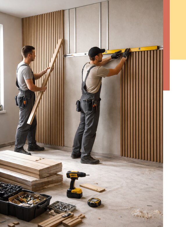 Монтаж реечных панелей на стены в Лиски от 1313 руб. — быстро и недорого | ОТДЕЛОЧНИК-Лск