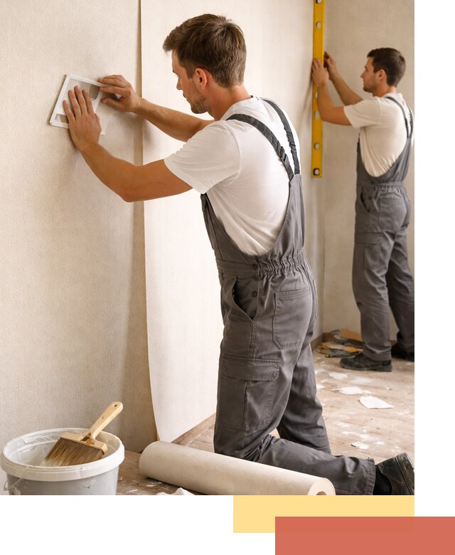 Поклейка бумажных обоев в Лиски качественно и недорого