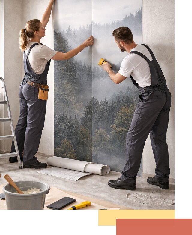 Поклейка фотообоев профессионально в Лиски под ключ