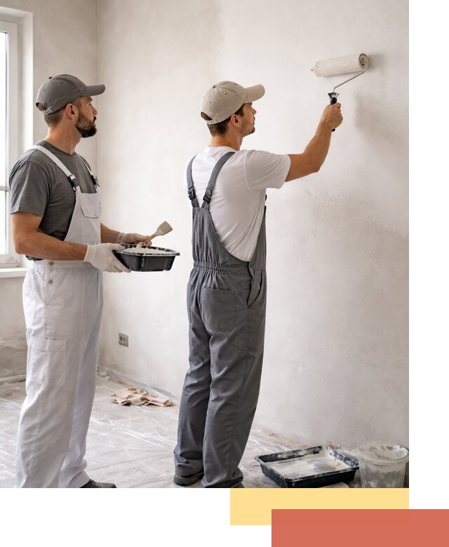 Покраска стен водоэмульсионной краской в Лиски