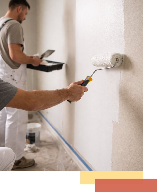 Покраска стен акриловой краской профессионально в Лиски