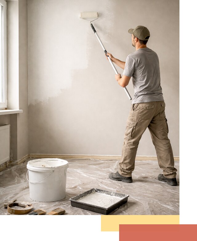 Покраска стен латексной краской в Лиски качественно и быстро