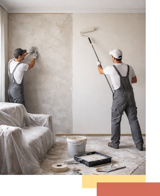 Покраска стен антивандальной краской в Лиски