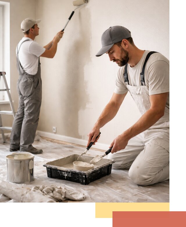 Покраска стен в квартире в Лиски — профессионально и аккуратно