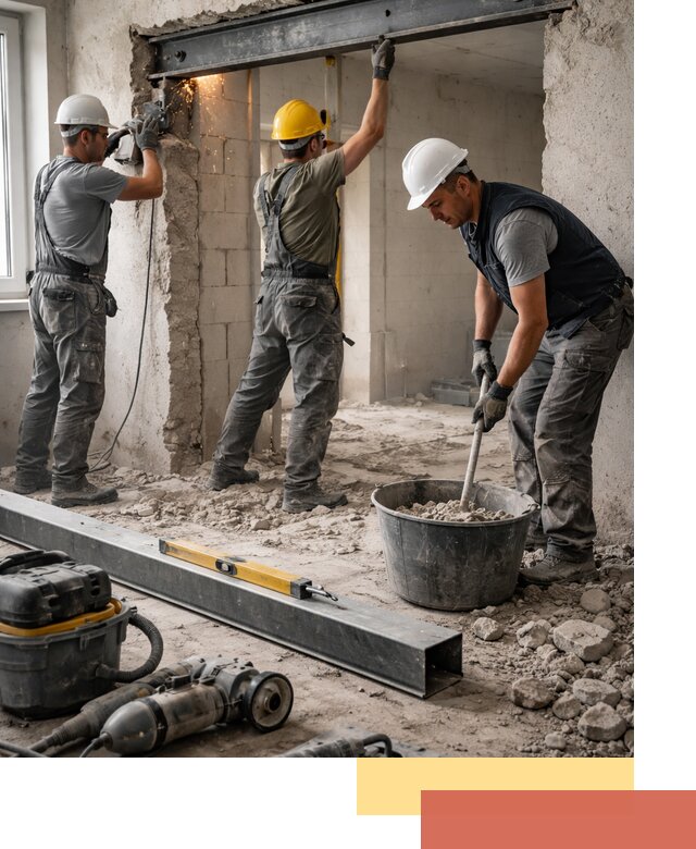 Создание проемов в стенах и несущих конструкциях в Лиски