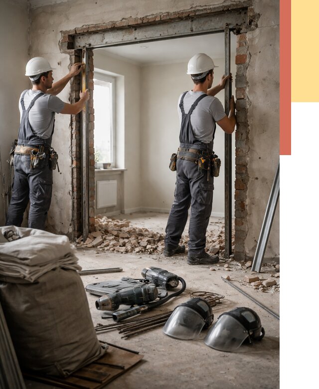 Расширение дверного проема в Лиски от 13676 руб. под ключ | ОТДЕЛОЧНИК-Лск