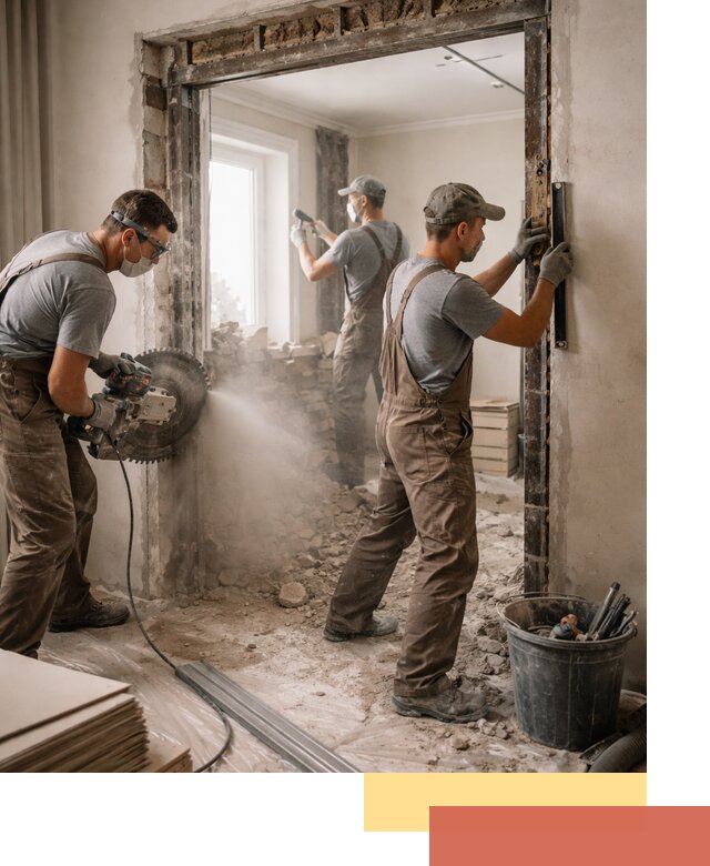 Расширение дверного проема под установку новой двери в Лиски