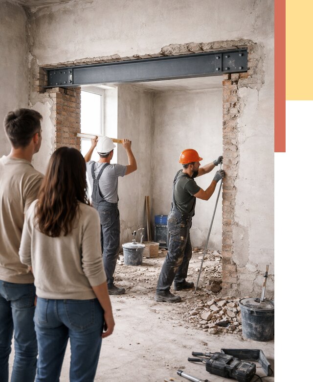 Усиление проема в стене в Лиски от 10394 руб. — усиление дверного проема металлоконструкцией | ОТДЕЛОЧНИК-Лск