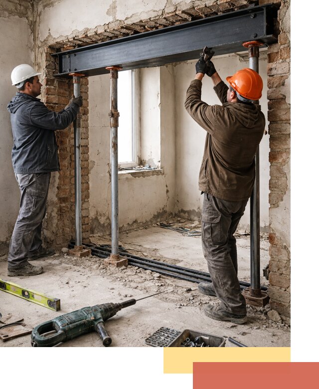 Усиление проема в стене в Лиски для расширения и безопасности