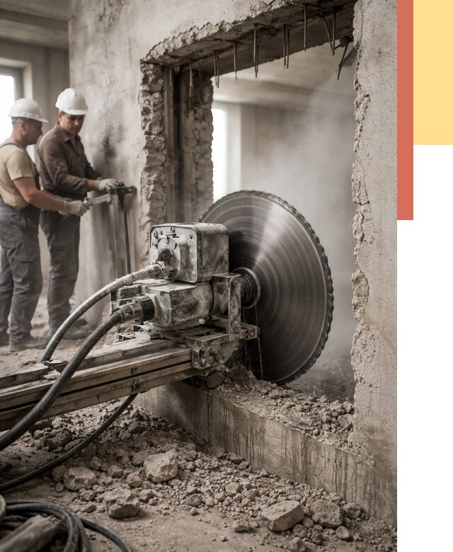 Алмазная резка проемов в Лиски от 4923 руб. быстро и недорого | ОТДЕЛОЧНИК-Лск