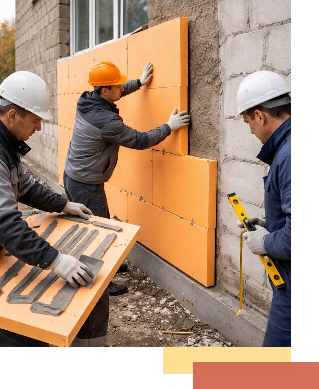 Утепление фасада пеноплексом под ключ в Лиски