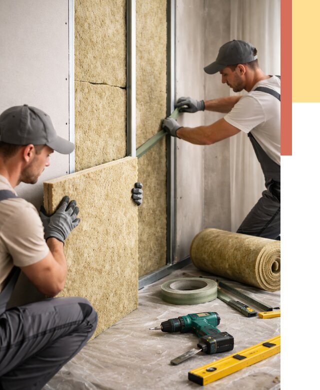 Шумоизоляция стен в Лиски под ключ от 2024 руб. | ОТДЕЛОЧНИК-Лск