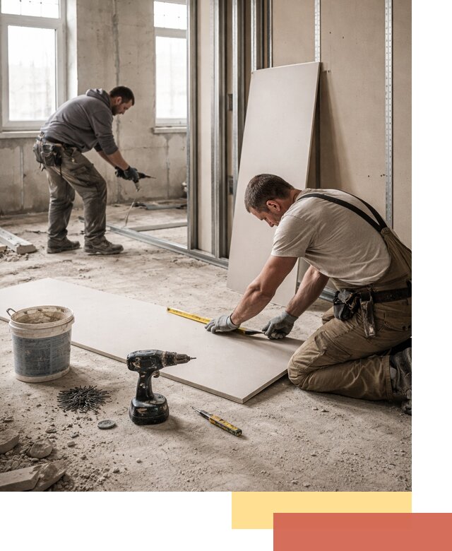 Кладка перегородок из ПГП под ключ в Лиски