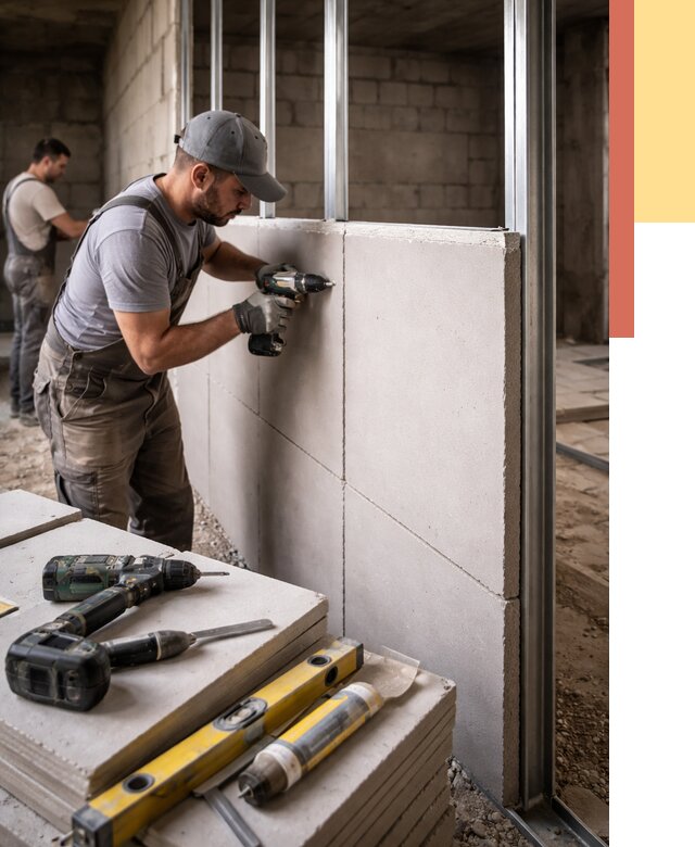 Кладка влагостойких перегородок ПГП в Лиски от 1313 руб. под ключ | ОТДЕЛОЧНИК-Лск