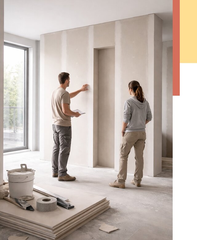 Зонирующая перегородка из гипсокартона в Лиски от 3063 руб. под ключ | ОТДЕЛОЧНИК-Лск