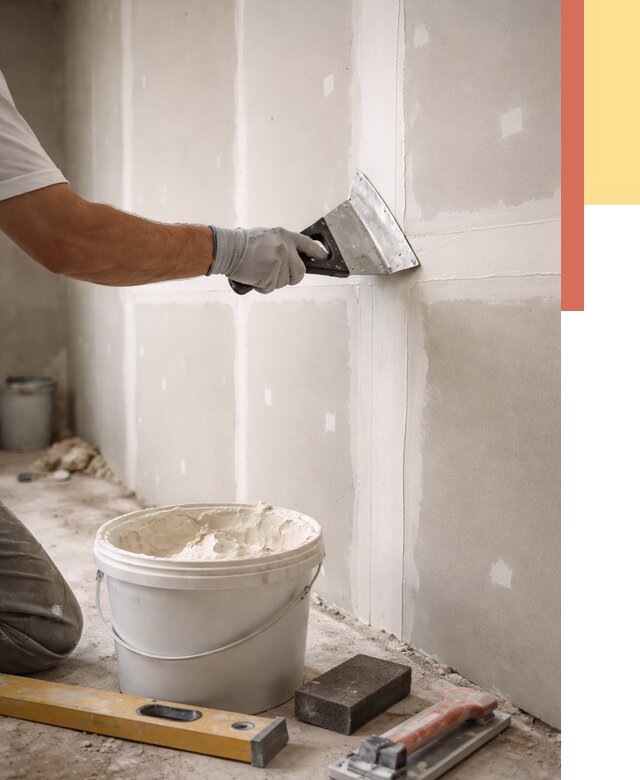 Шпаклевка перегородок из гипсокартона в Лиски от 2735 руб. — услуги ОТДЕЛОЧНИК-Лск