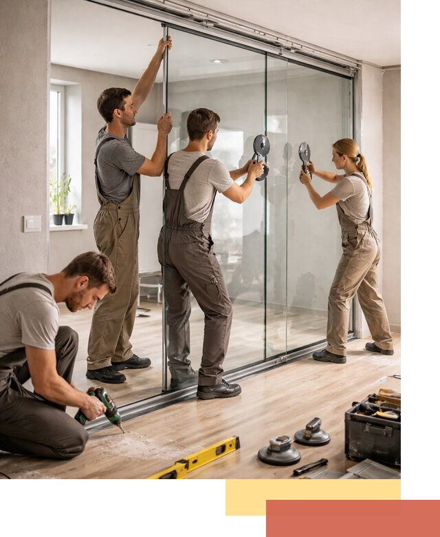 Изготовление стеклянных перегородок на заказ в Лиски