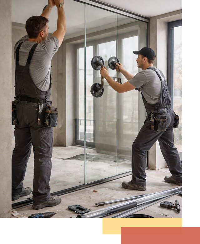 Цельностеклянные перегородки под ключ в Лиски