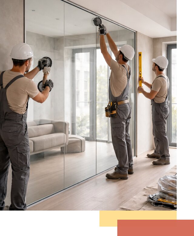 Перегородки из закаленного стекла в Лиски для офисов и квартир