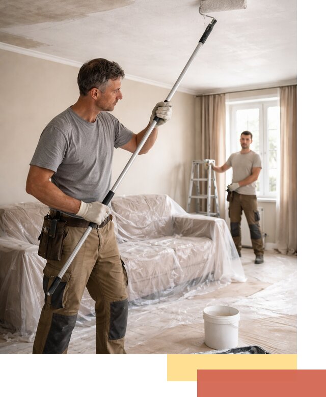 Грунтовка потолка в Лиски — подготовка под покраску и отделку