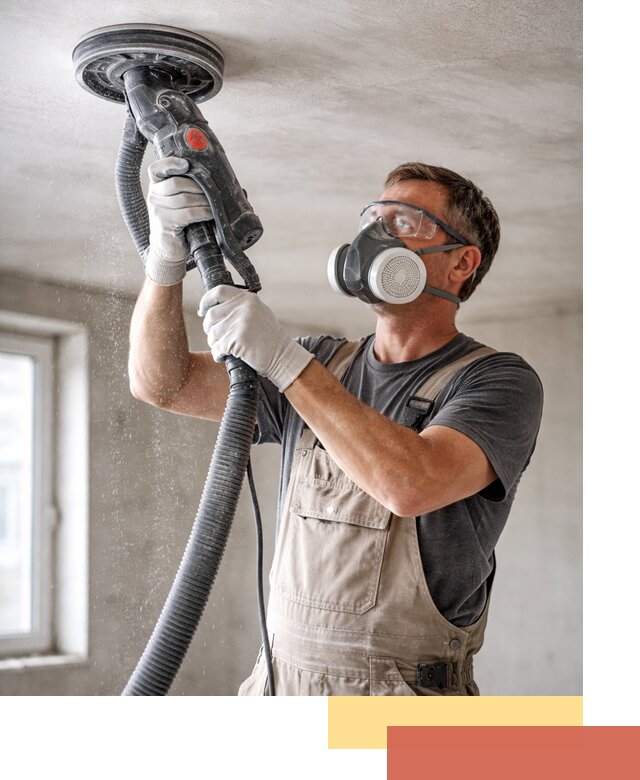 Шлифовка потолка в Лиски — качественная подготовка под отделку